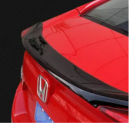 Honda civic fc5 uyumlu bagaj üstü spoiler anatomik hybrid siyah 2016+