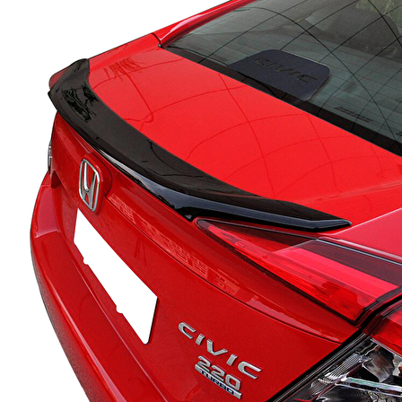 Honda civic fc5 uyumlu bagaj üstü spoiler anatomik hybrid siyah 2016+