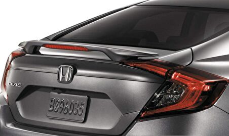 Honda civic fc5 uyumlu bagaj üstü spoiler ışıklı 2016+