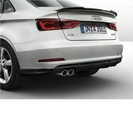 Audi a3 sedan bagaj üstü spoiler votex 8v pianoblack boyalı yarasa