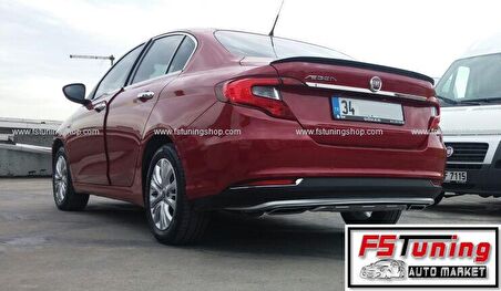 Fiat egea difüzör seti ön ve arka takım çift çıkış gri