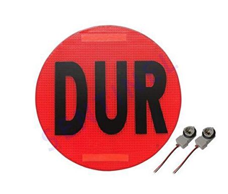 Dur levhası servis araçları için duylu yuvarlak