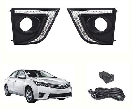 Toyota corolla gündüz drl sis lambası farı ledli 2013 / 2017