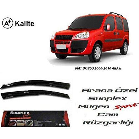 Fiat doblo 1 cam rüzgarlığı mugen tip sunplex