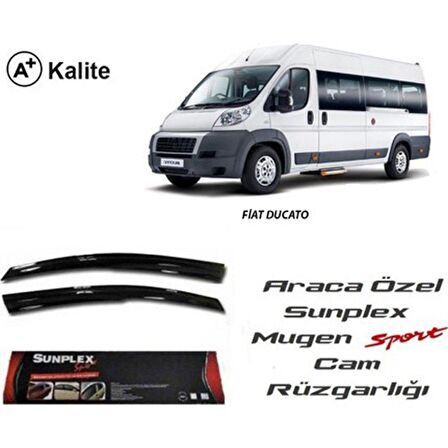 Fiat ducato cam rüzgarlığı 2007+ mugen tip sunplex