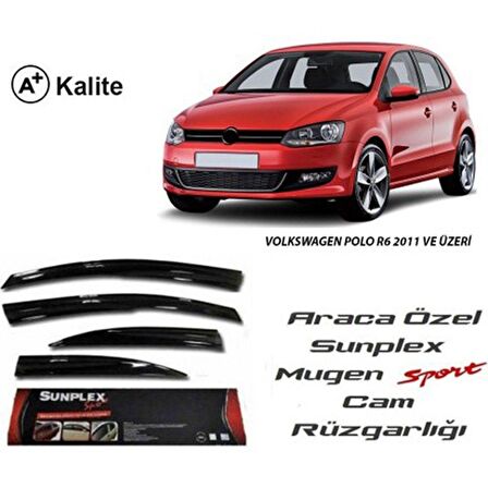 Vw polo 6R cam rüzgarlığı 2010+ mugen tip sunplex