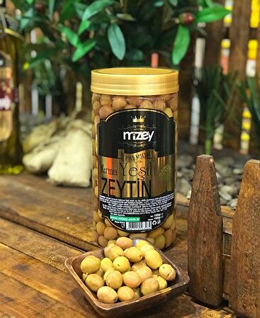 Mizey Kırma Yeşil Zeytin 1000 g 