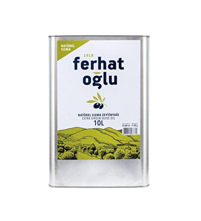 Ferhatoğlu Sızma Zeytinyağı 10 lt Teneke 