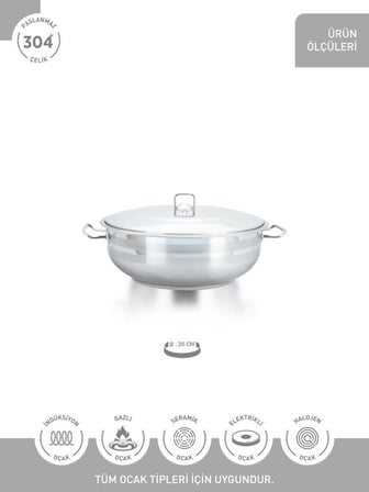 Hascevher Gastro 26 cm Karnıyarık Tencere