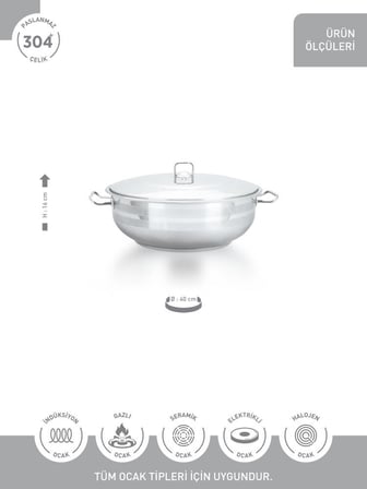 Hascevher Gastro 40x16 cm Karnıyarık Tencere