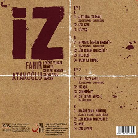 Fahir Atakoğlu - İz (2 Plak)  