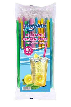 Tusemix Dolphin Jelatin Sargılı Pipet 50 li