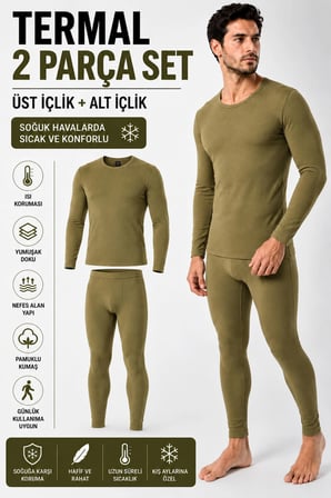 Erkek Termal Takım (Tutku Yetkili Satıcısı) – Uzun Kollu Termal Üst ve Tayt 2 Parça Set