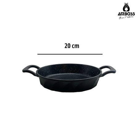 Amboss Kuvars 2 Parça Döküm Titanyum Kaplama Sahan Seti 18-20 cm