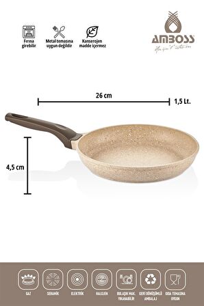 Amboss Montana 3 Parça Granit Set (Cappucino)