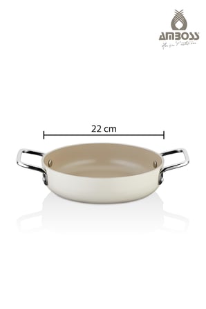 Sera Nova Doğal Seramik Sahan 22 cm – Latte