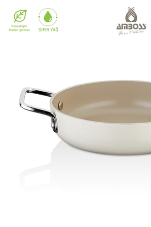 Sera Nova Doğal Seramik Sahan 22 cm – Latte