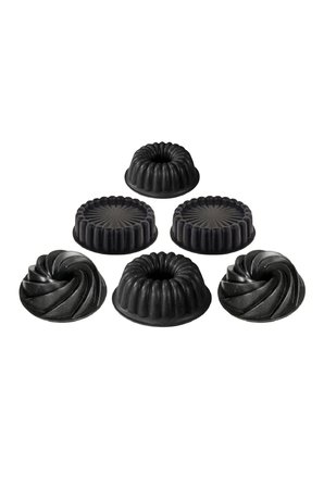 Mini Trio Family 6 Parça Döküm Mini Kek Kalıbı Seti
