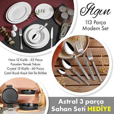 ILGIN - 113 Parça Modern Set - Crystal ÇKB