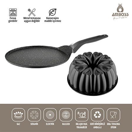 Sweet 2 Parça Krep Tava & Kek Kalıbı