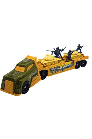 Molmo Toys Taşıyıcı Tır Arabalı ve Asker Temalı  Oyuncak Seti NZM-182 / Nzm 180
