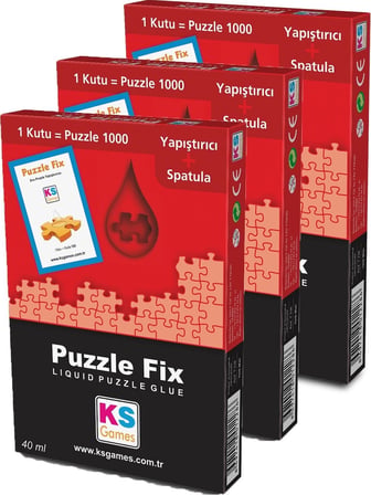 KS Games Puzzle Yapıştırıcısı Spatula 1000 Parçalık x 3 paket