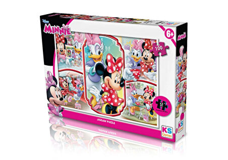 Ks Puzzle 100 Parça Minnie Kutulu Puzzle