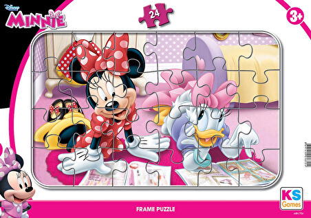 Ks Games Minnie Mouse 24 Parça Frame Çocuk Puzzle