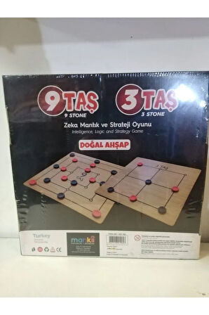 9 Taş 3 Taş Zeka Mantık Ve Straji Oyunu