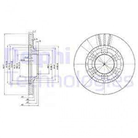 Mitsubıshı Ticarı On Fren Disk Aynası Havalı Mitsubıshı L200 86-96 L300 87-97 Pajero II 90-00 Galloper 2.5 3.0 V6 98-0 - Delphi Bg2561