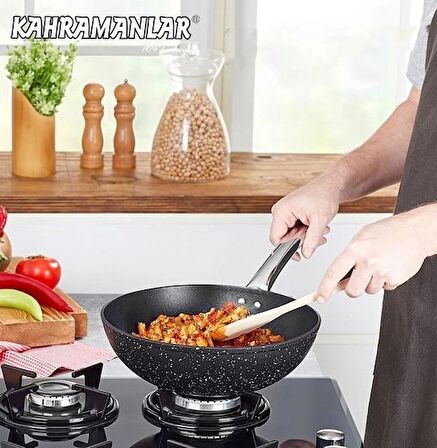 Kahraman KAH 3171 Titanyum Wok Tava 28 Cm