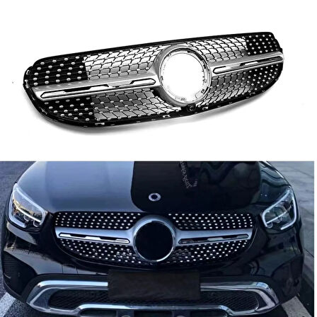 AUTOGP  Mercedes glc x253 diamond ön panjur ızgara seti exclusive 2020+