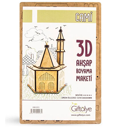 Ahşap Maket 3D Cami