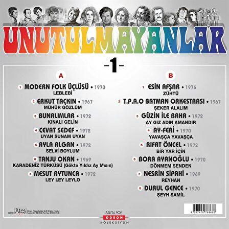 Unutulmayanlar 1 - Çeşitli Sanatçılar  (Plak)  