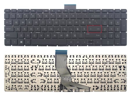 Hp 250 G6, 15-BS, 15-BW, 15-CC, 15-CK, 15-RB Notebook Klavyesi, Laptop Tuş Takımı (Siyah TR) / KL0059