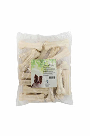 Garden Mix Sütlü Deri Kemik Köpek Ödülü 10 Cm 40-45 Gr 20 li