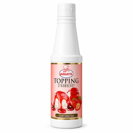 Ovalette Çilekli Dekor Sos Topping 1 kg
