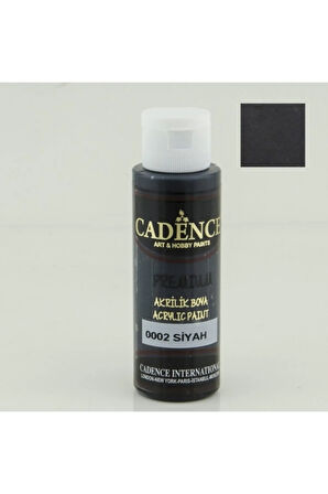 0002 Siyah - Premium Akrilik 70ml | Marmara Hobi