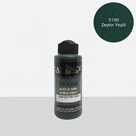 PREMİUM AKRİLİK BOYA 5100 ZEYTİN YEŞİLİ  120ML 