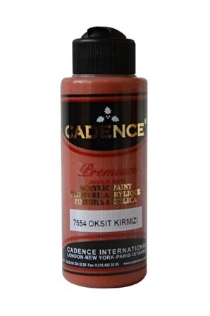 Premium Akrilik Boya 120ml 7554 Oksit Kırmızı