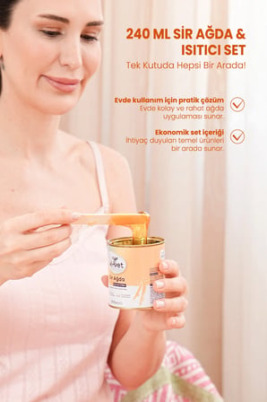 VİVET SİR AĞDA 240 ML ISITICI SET (KUTULU)