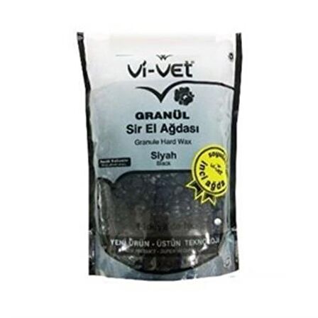 Vi-Vet Granul Sir El Ağdası Siyah-Black Soyulabilir İnci Ağda 1000g