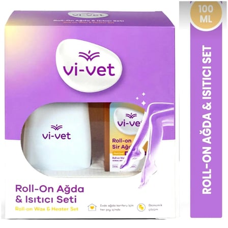Vi-vet Elektrikli Kartuş Isıtıcılı Roll-on Sir Ağda Makinesi Seti
