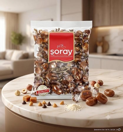 Şoray Süt Aromalı Sert Şeker 960 gr