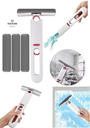 Taşınabilir Mini Mop Kendinden Sıkmalı Mini Temizlik Paspası Mutfak Araba Banyo Camlarda Kullanım
