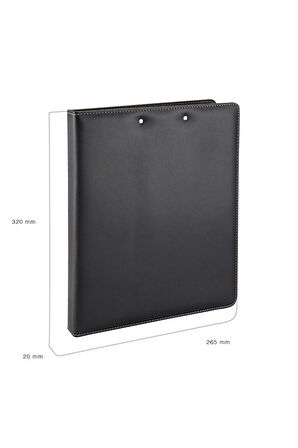 Evrak Sunum Tanıtım Firma Klasörü Sekreterlik A4 250 Yaprak Kapasiteli Ring Binder File Vegan 26,5x32 cm
