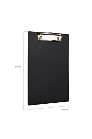 Kapaksız Sekreterlik A5 Pvc 100 Yaprak Kapasiteli Clip Board 17,5x24 cm