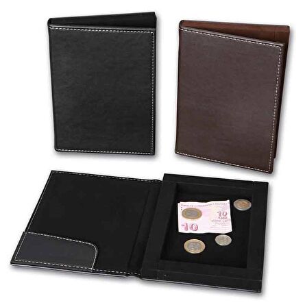 2K ADİSYON KUTUSU 14x20 SUNİ DERİ SİYAH 4006S