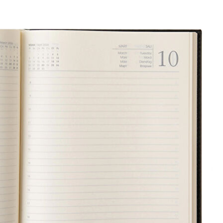 2026 Organizer Ajanda Kılıflı Tarihli Çizgili 168 Yaprak 17x24 Defterli Mıknatıs Kapaklı Rainbow Vegan 22x26 cm. Lacivert