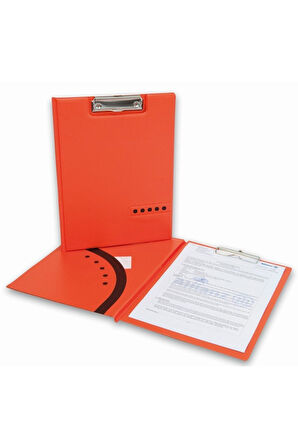 Kapaklı Sekreterlik A4 Pvc Double Color 100 Yaprak Kapasiteli Clip Board 24x32 cm